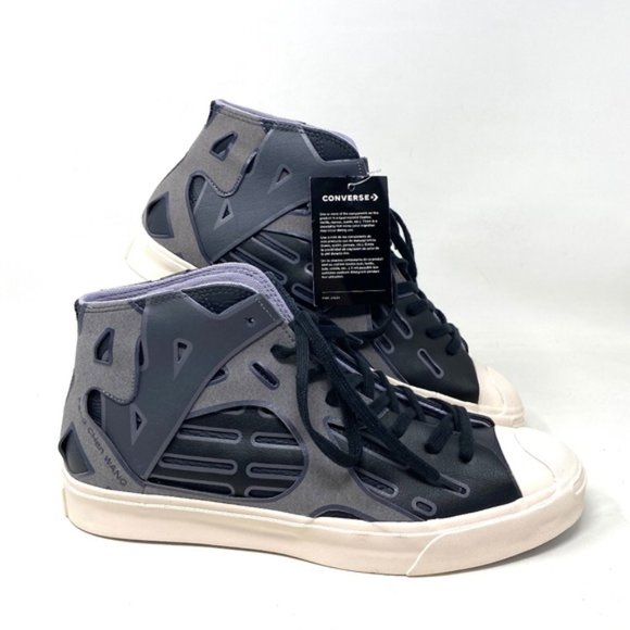 Converse Jack Purcell x Feng Chen Wang Mid Top Leather Women Sneakers 169008C - Picture 1 of 11